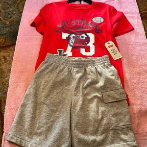 LEVI’S Boy’s 2 PIECE SET Short Set,Size Large - NEW WITH TAGS!! 12-13 ye…